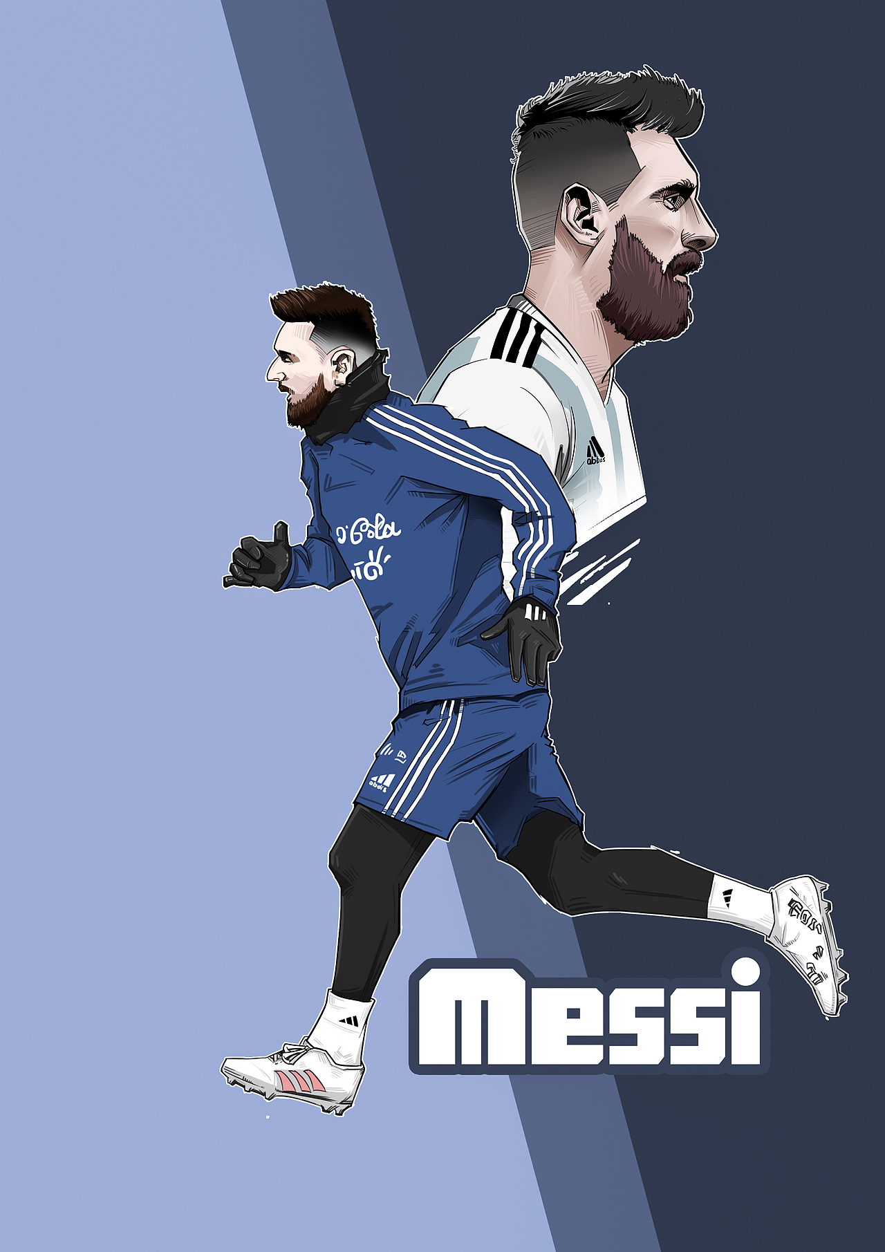 里奥梅西（图ZOTgyNTk2NzY=） - 商业插画 - 站酷设计师MinChi19原创素材 - 站酷ZCOOL