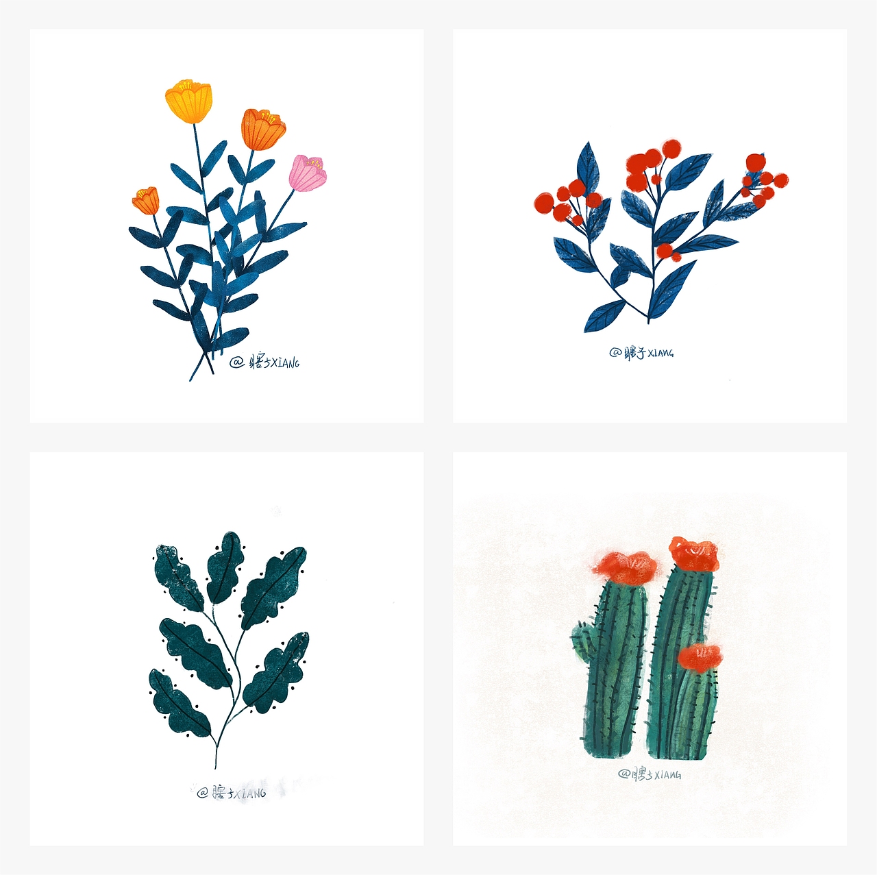 3-4月|插画小结（图ZMTU3MzQyNTg0） - 创作习作 - 站酷设计师香菜不吃香菜_原创素材 - 站酷ZCOOL