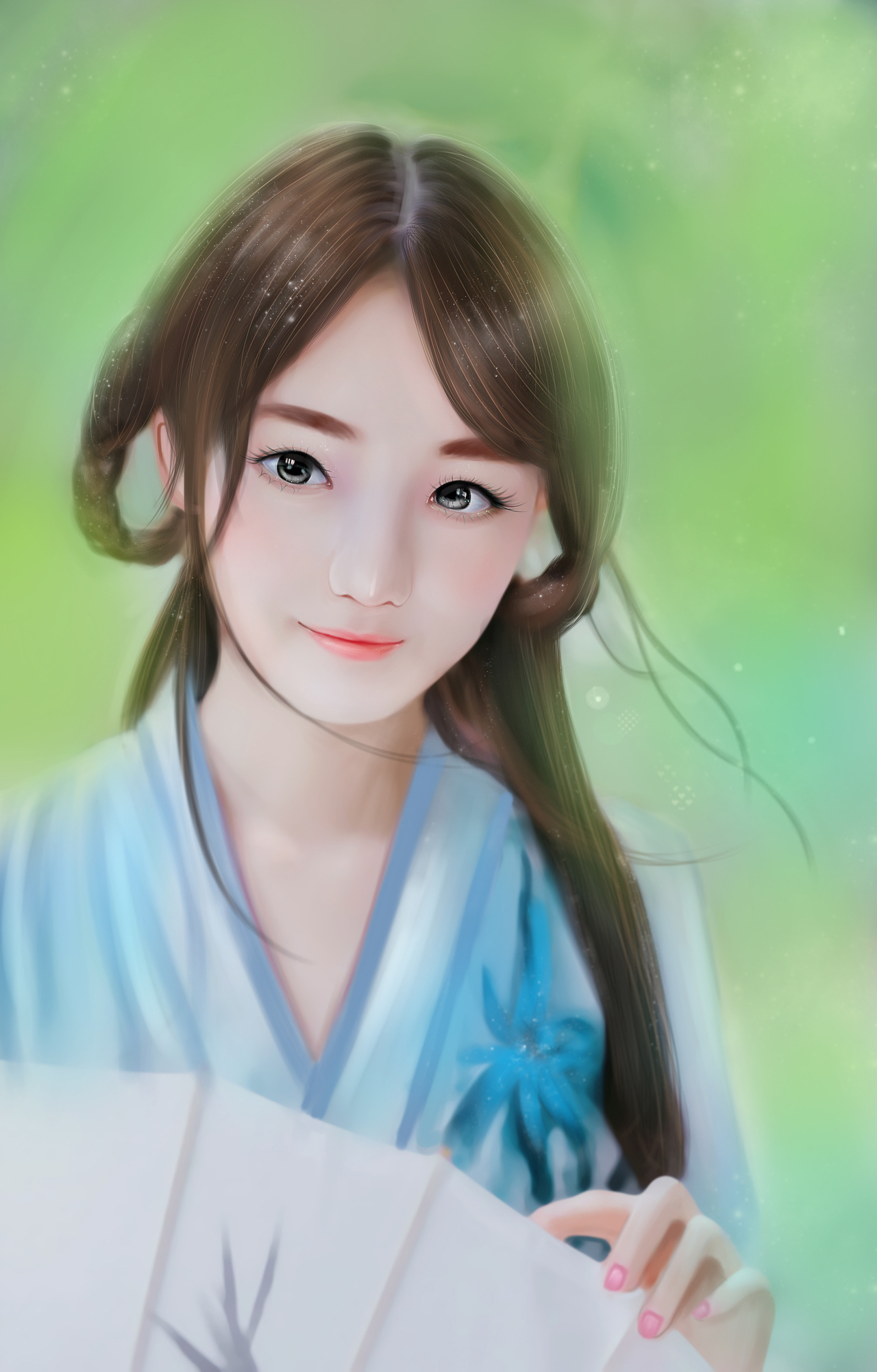 练习言情风插画转手绘