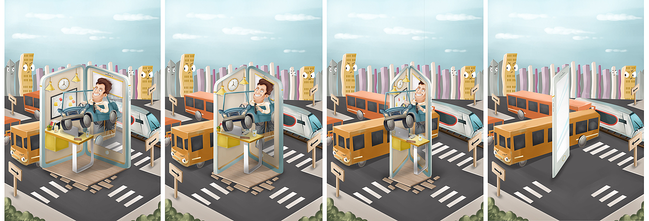 一鸣app2.0插图（图ZOTYyMDQzODg=） - 商业插画 - 站酷设计师风太大你说什么原创素材 - 站酷ZCOOL