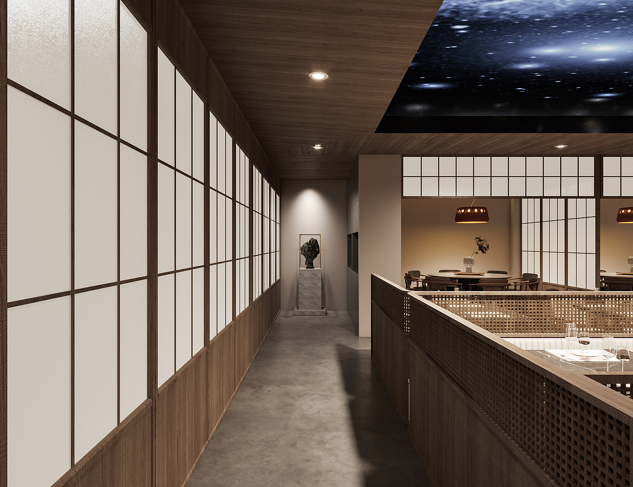 #室内设计#效果图#新中式（图ZMjczMjE3NzUy） - 建筑/空间 - 站酷设计师AA效果图施工图制原创素材 - 站酷ZCOOL