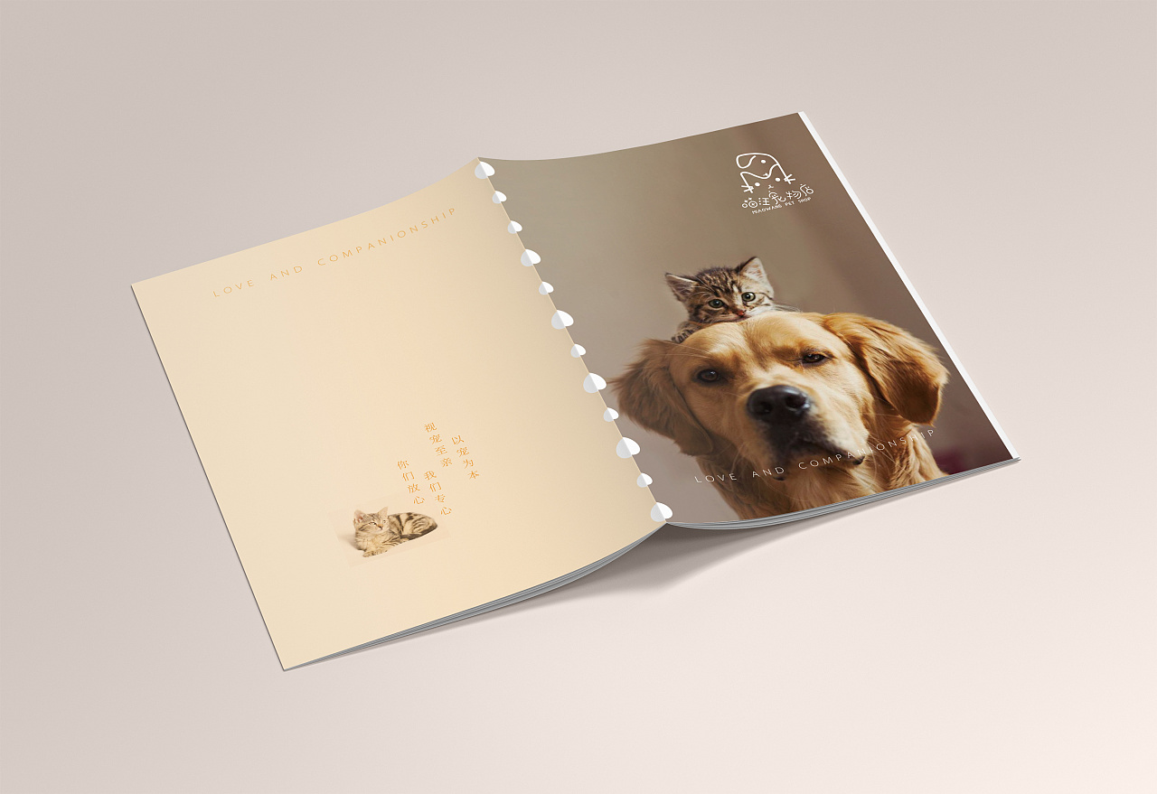 喵汪宠物店宣传册/画册