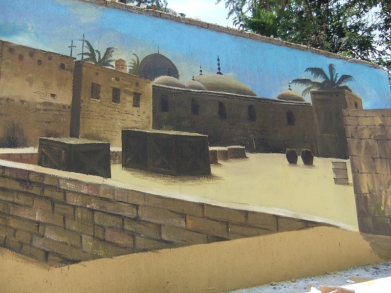 湖南宁乡真人cs场景墙绘