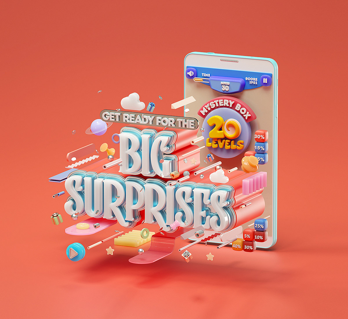 C4D建模渲染场景