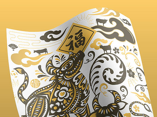 Chinese New Year 2021 Year of the OX 新年快乐牛年 