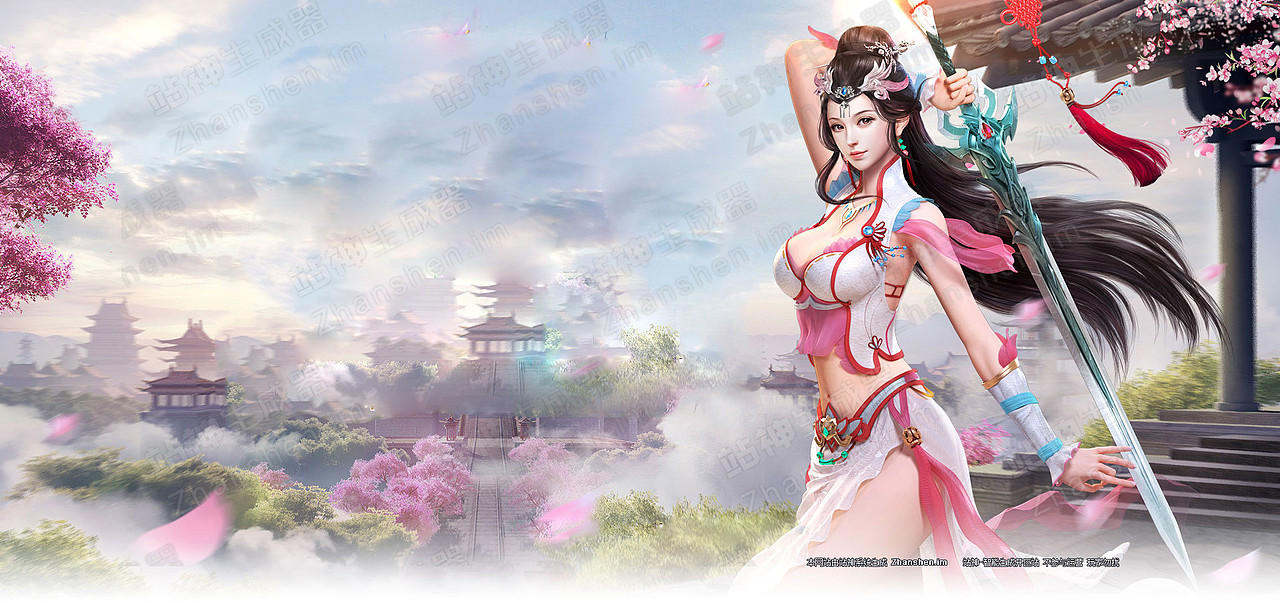 传奇网站模板-美女系列|网页|游戏/娱乐|传奇网站模板_原创作品-站酷z