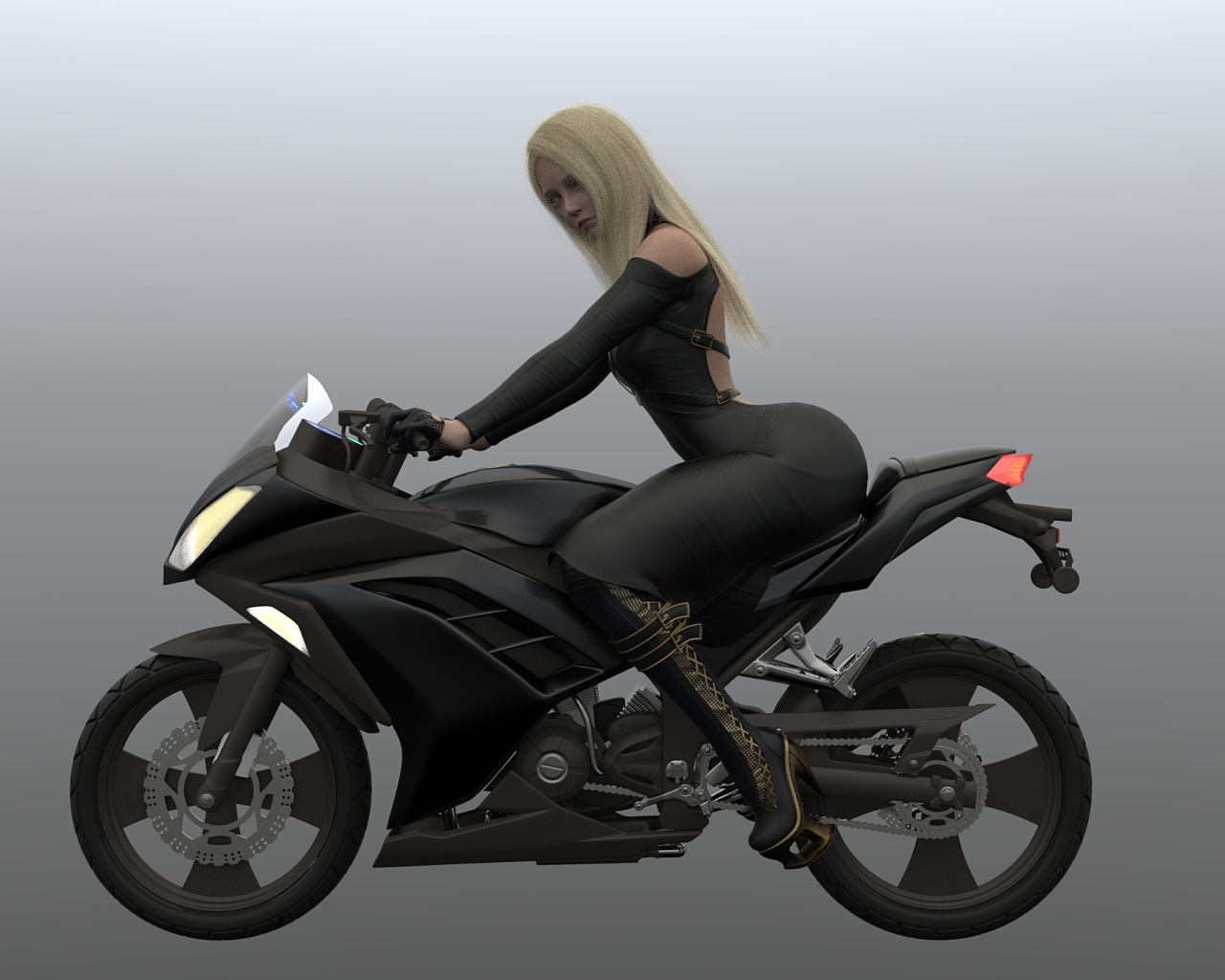 2021年5月10日 机车女神|三维|人物/生物|kesomelee - 原创作品