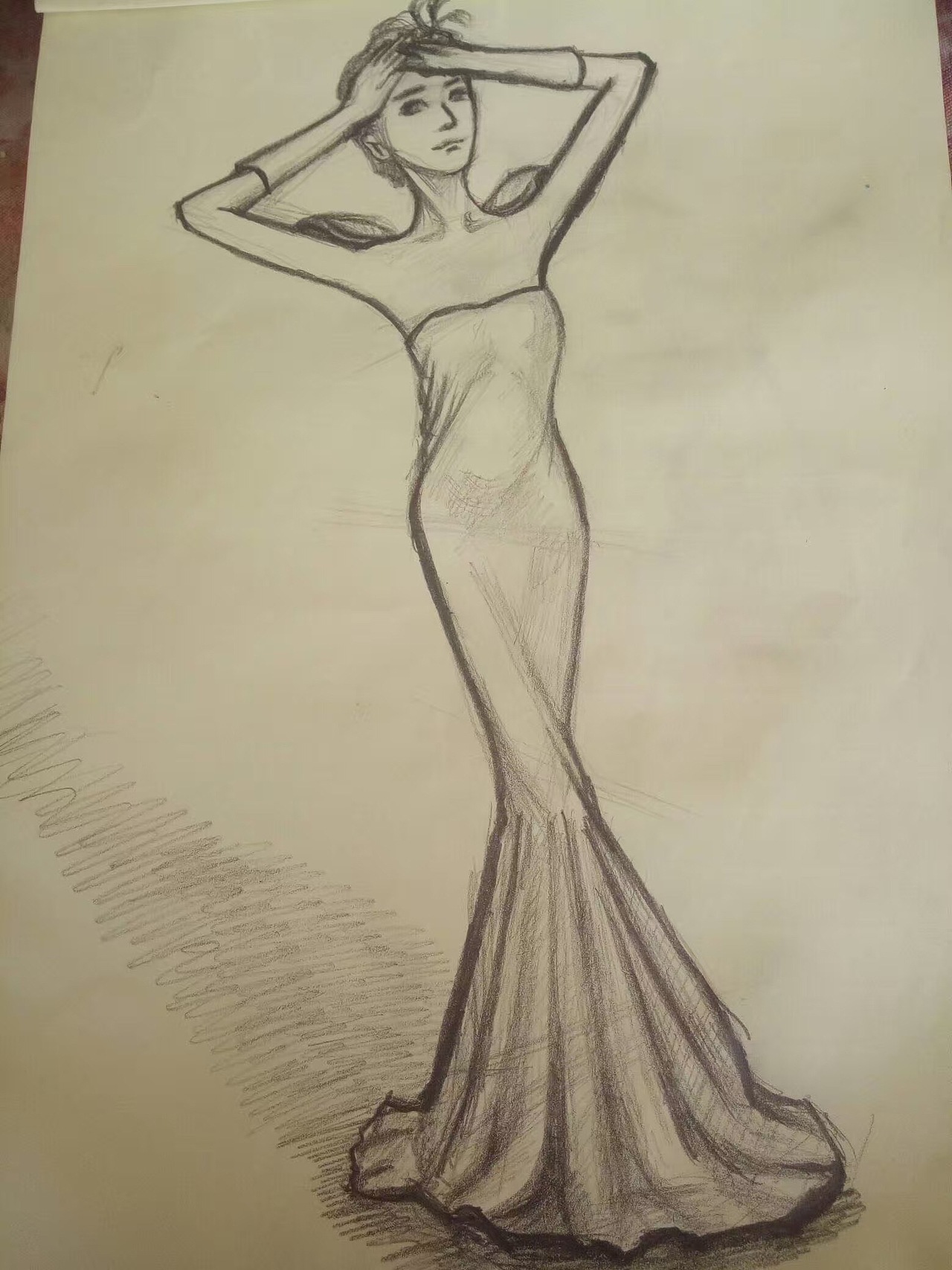 手绘美女，人物卡通写实（图ZNjI3NzI4NjQ=） - 创作习作 - 站酷设计师一个桔子皮皮原创素材 - 站酷ZCOOL