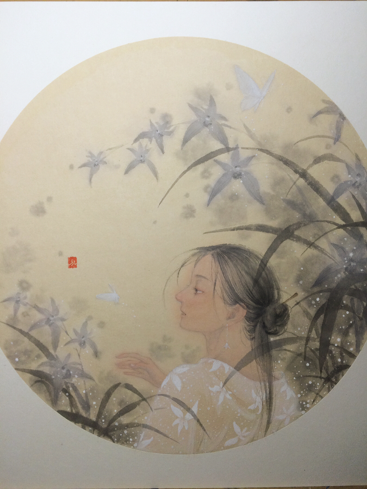 早期新国画｜《幽兰》手绘古风国风水墨画工笔艺术插画（图ZMTI5OTI4Nzky） - 艺术插画 - 站酷设计师何塞特Herset原创素材 - 站酷ZCOOL