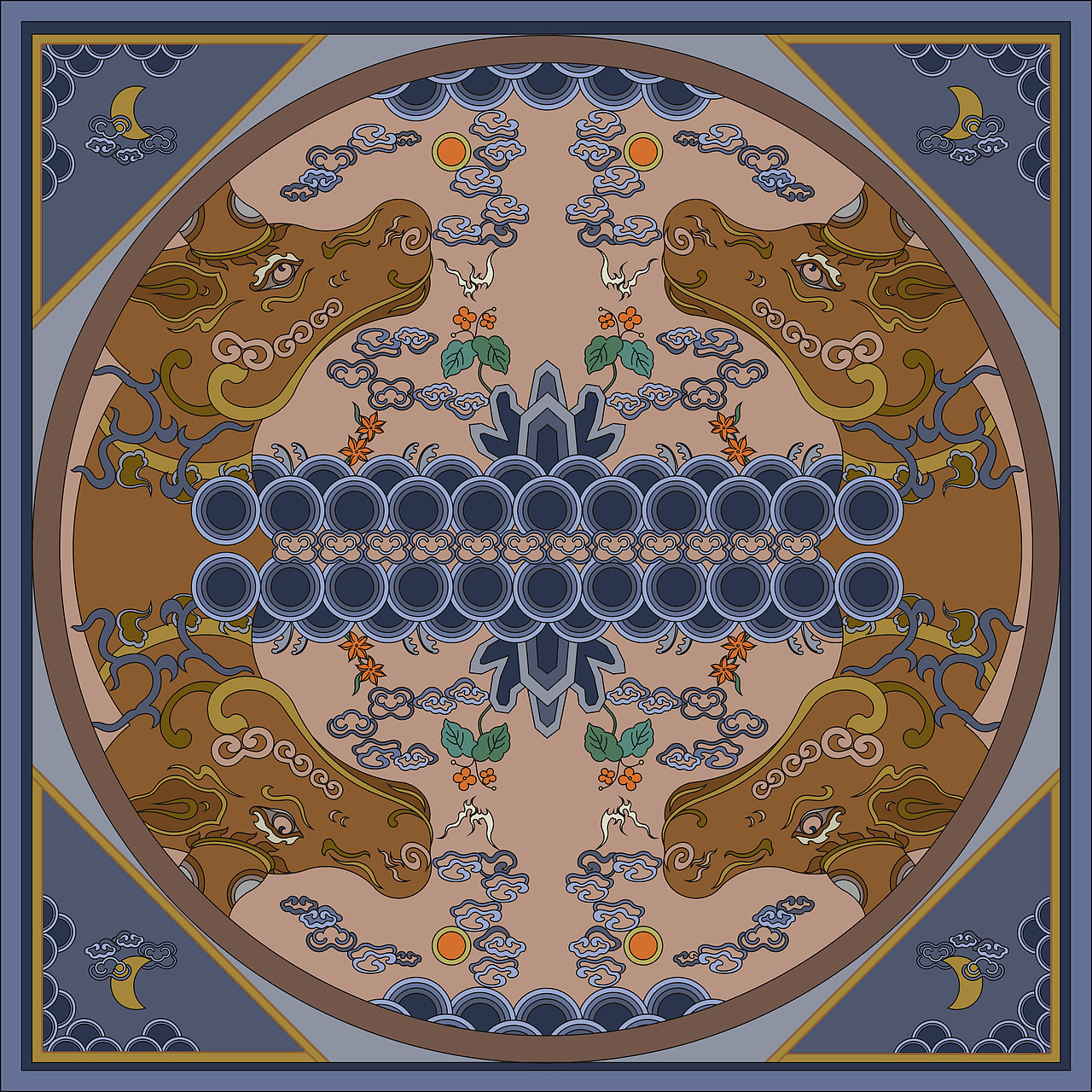 补缀乾坤——清代补子纹样的视觉元素创新设计_红尘与清欢-站酷zcool