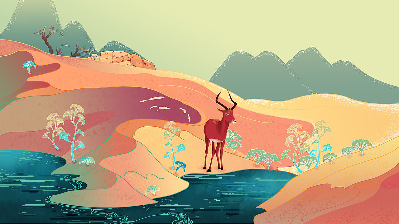 《东灵山的一天》数字绘本创作（图ZMjIyNDYwNDg4） - 绘本 - 站酷设计师卓小昕sweetheart原创素材 - 站酷ZCOOL