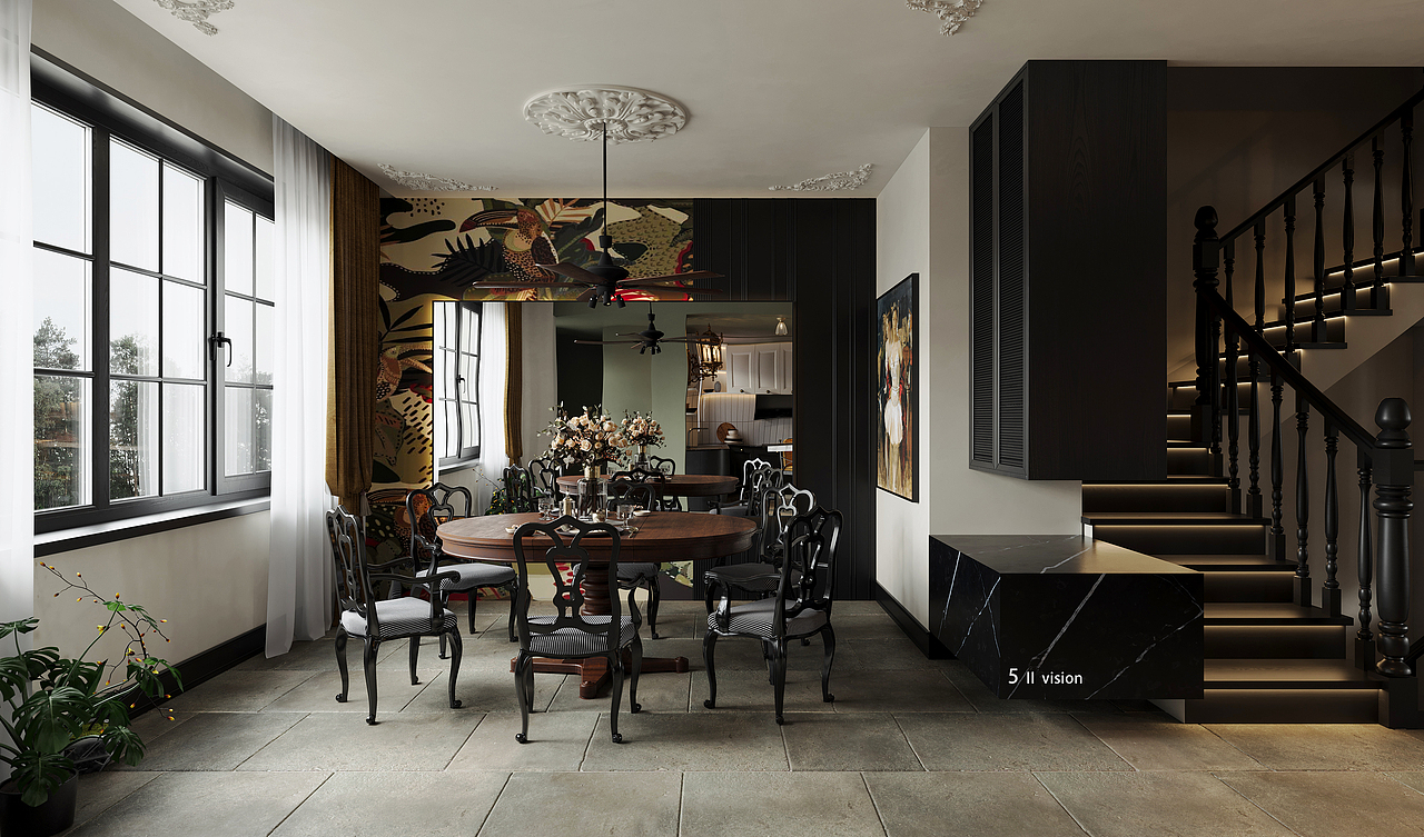 效果图表现—自己搭配的一套南洋复古风——5Ⅱvision