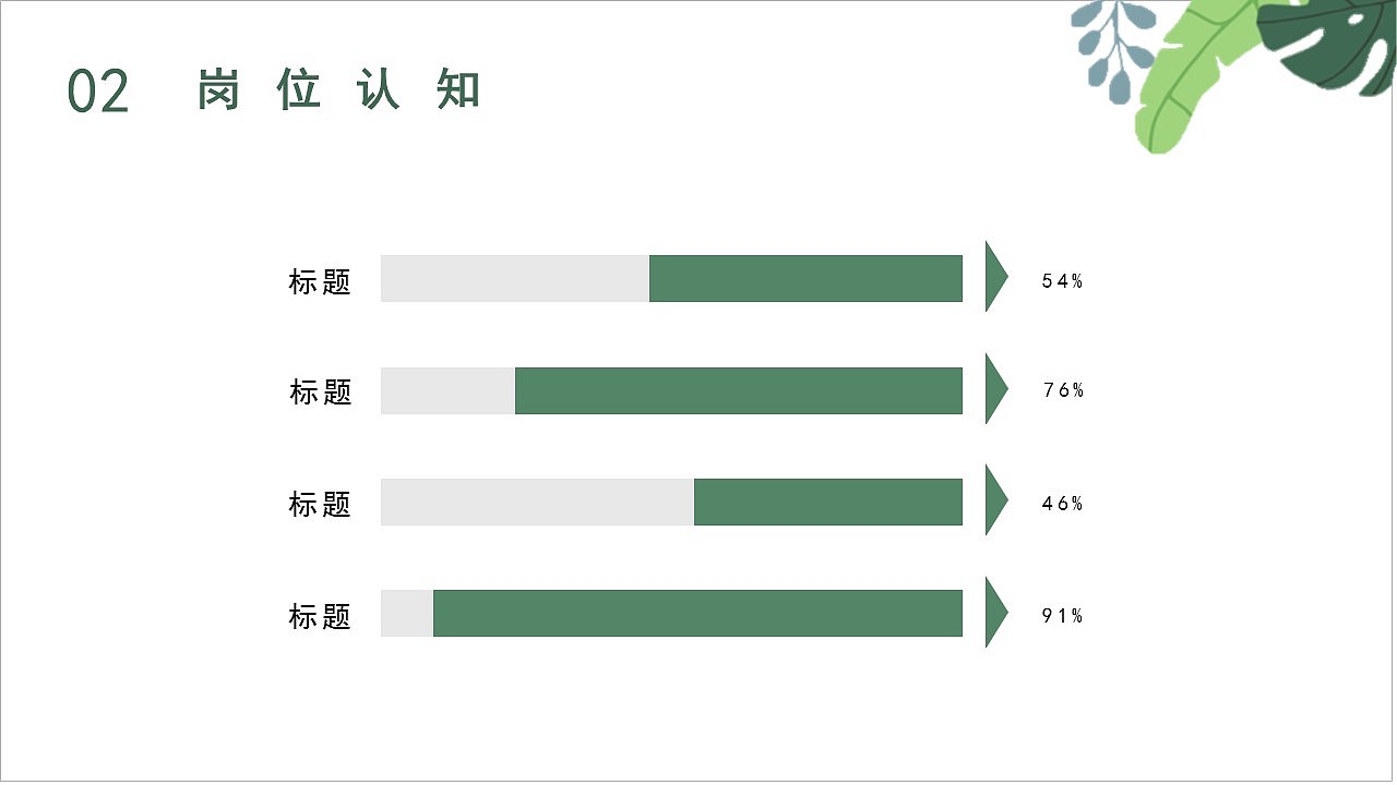 绿色清新简约风个人求职应聘简历介绍PPT模板