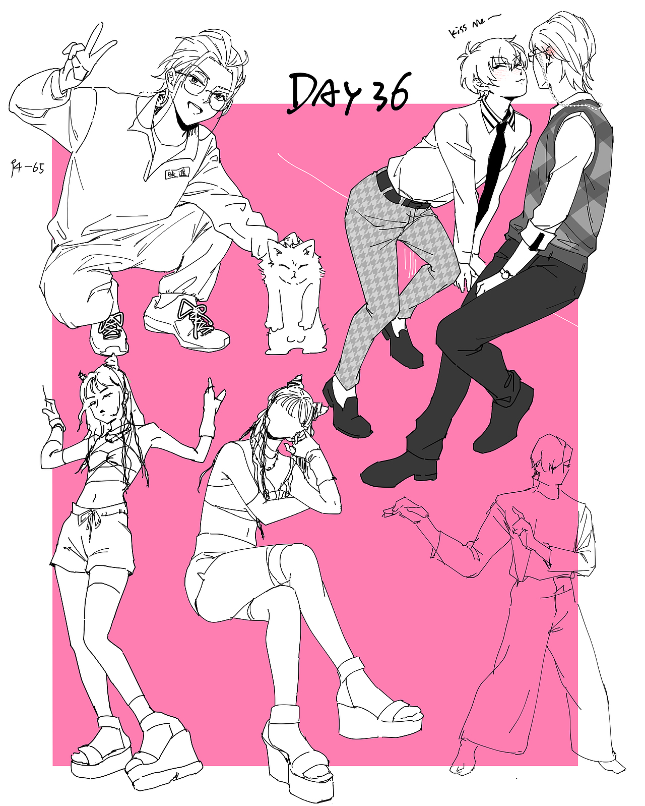 ​#速写60天挑战赛# day36 @速写班长（图ZMjk1ODI5ODY0） - 创作习作 - 站酷设计师遛狗用户原创素材 - 站酷ZCOOL