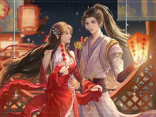 新年從磕CP開(kāi)始（個(gè)人主頁(yè)-ZNjM1MzE0ODg=） - 藝術(shù)插畫(huà) - 站酷設(shè)計(jì)師烊吱吱原創(chuàng)素材 - 站酷ZCOOL
