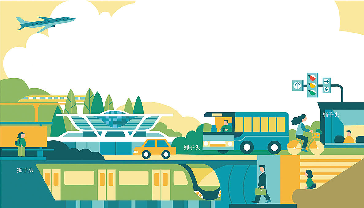 平面城市创意墙绘