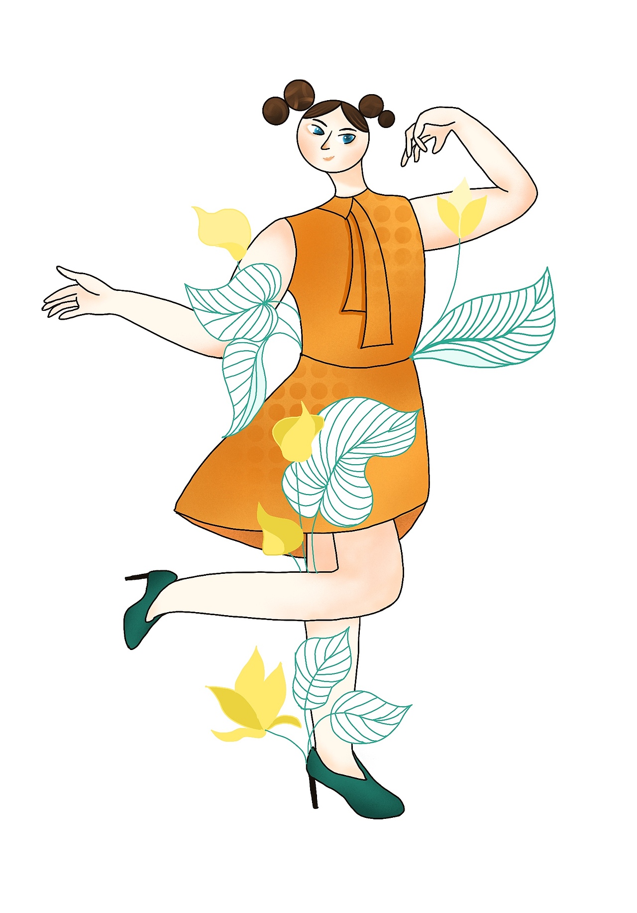 手绘简笔画人物速写（图ZMjQ0NjM2NzI4） - 创作习作 - 站酷设计师文静的熊原创素材 - 站酷ZCOOL