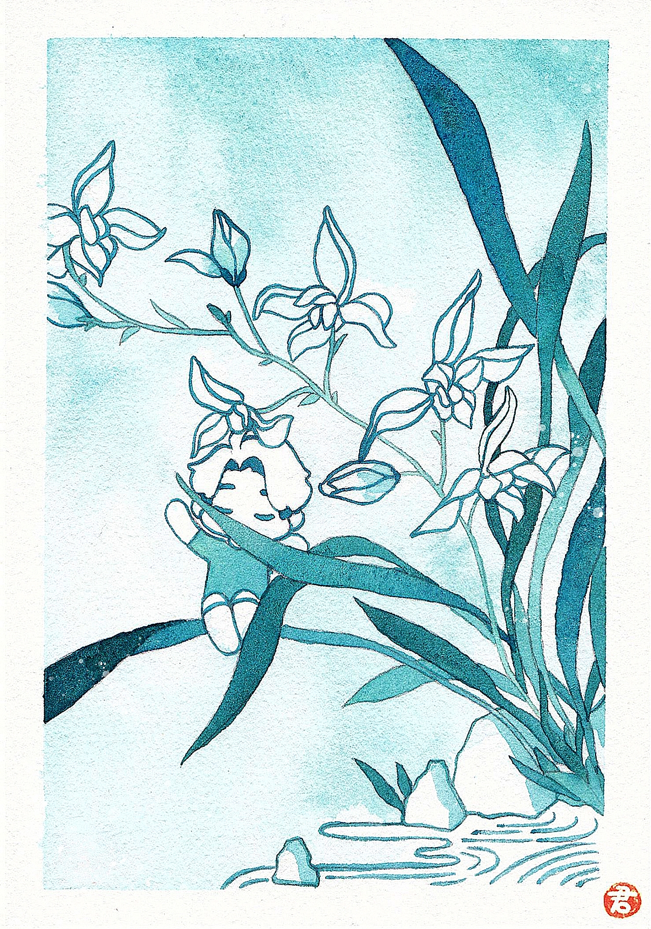 梅兰竹菊！四君子！（图ZMzA0NDg4OTYw） - 艺术插画 - 站酷设计师SUANJOHG原创素材 - 站酷ZCOOL