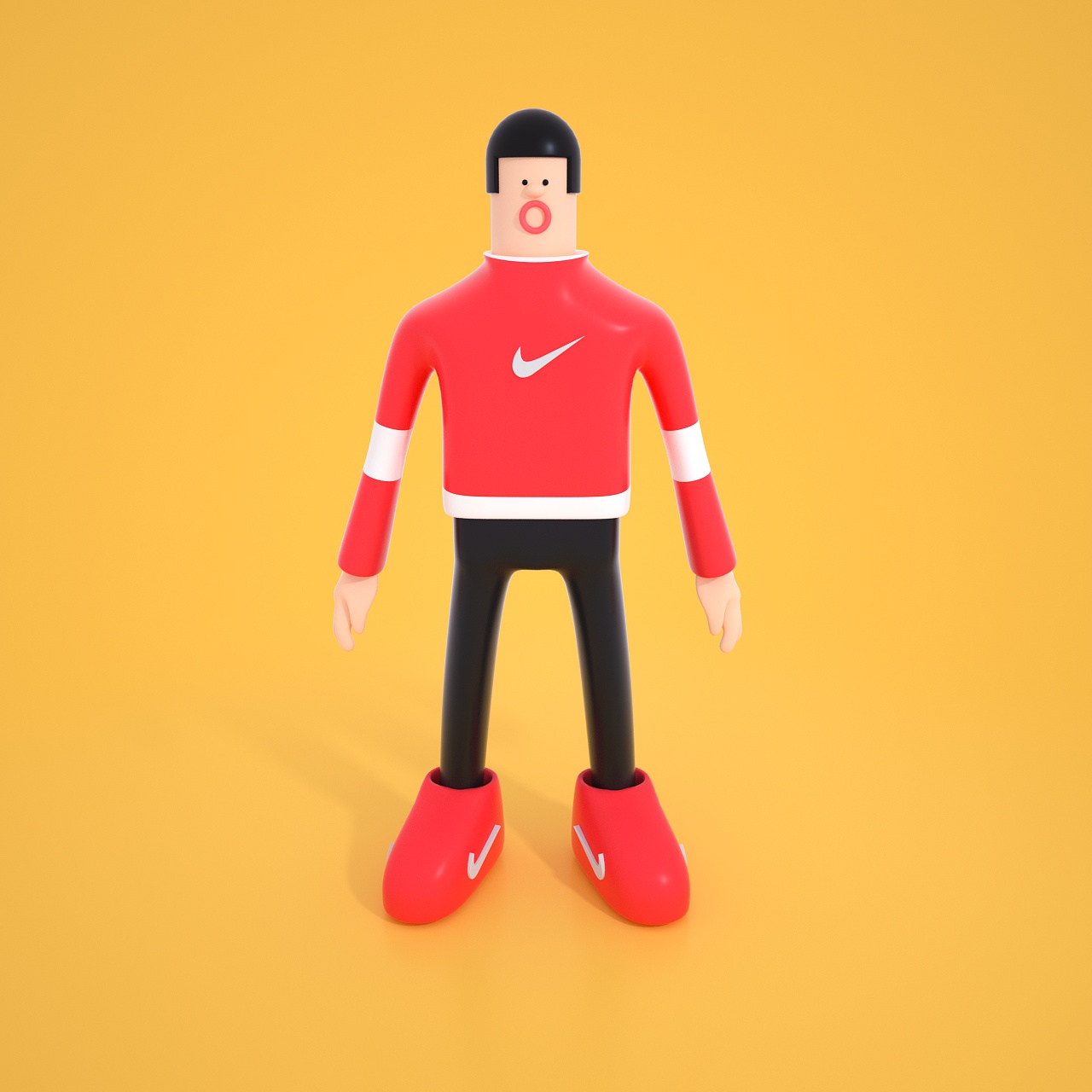 耐克小伙子-c4d|三维|人物/生物|我就是niaoniao - 原创作品 - 站酷