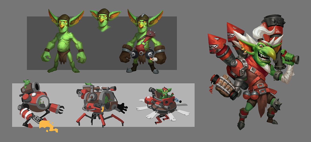 一组哥布林设计