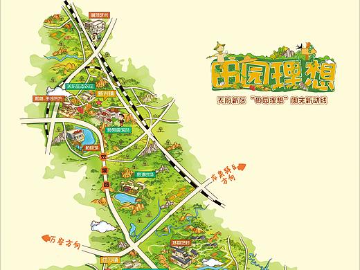 《田园理想》手绘地图