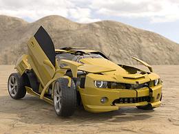 C4D制作大黄蜂变形动画尝试