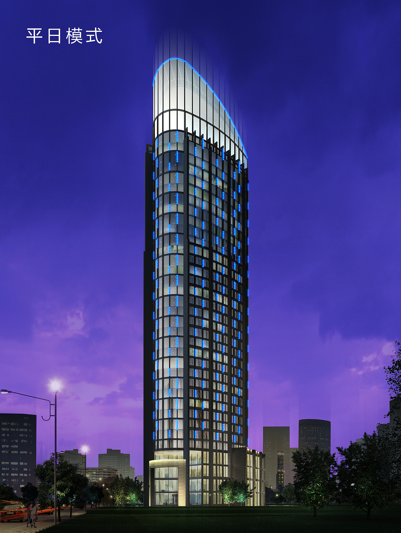 大楼亮化（图ZNjM1Mjg2Njg=） - 宣传物料 - 站酷设计师悦然123原创素材 - 站酷ZCOOL