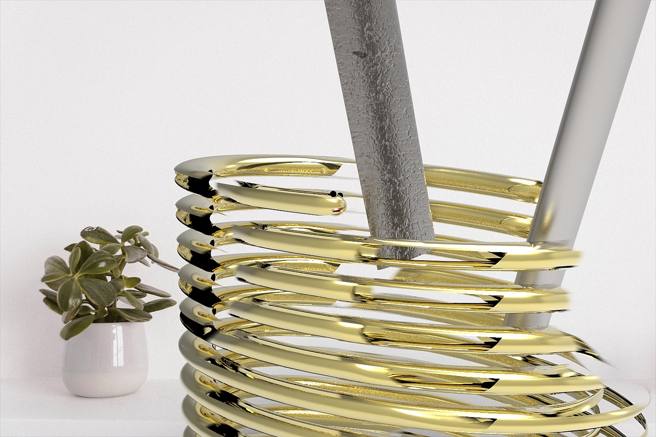 极简风笔筒设计