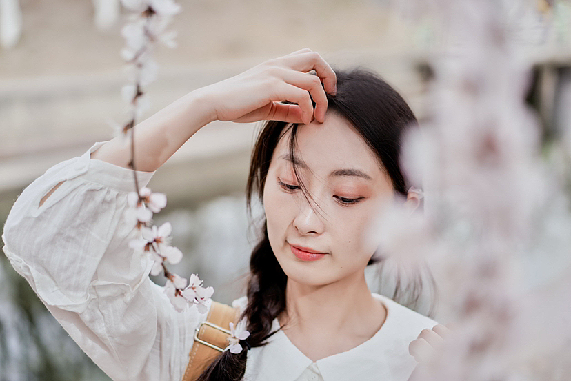 桃花人像（图ZMzMzODMzMDI4） - 其他平面 - 站酷设计师独自deng待原创素材 - 站酷ZCOOL