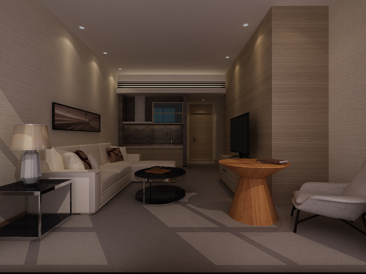 复式空间的优质生活·南京融信单身公寓设计案例-user_1508467712315设计作品效果图-新家网