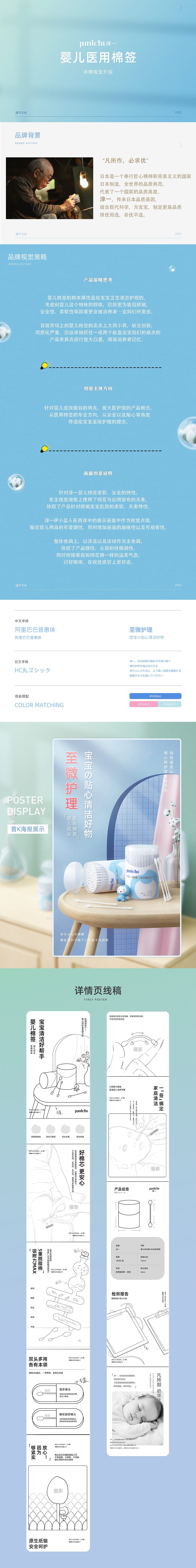 淳一婴儿医用棉签详情设计分享（图ZMjU1Nzg0MTky） - 电商 - 站酷设计师超乎视觉原创素材 - 站酷ZCOOL
