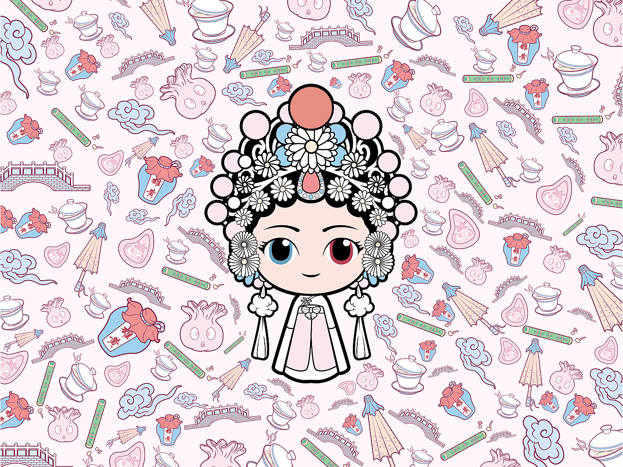 潮剧ip形象设计（图ZMjU1ODc3OTg0） - IP形象 - 站酷设计师是怡宝吖原创素材 - 站酷ZCOOL