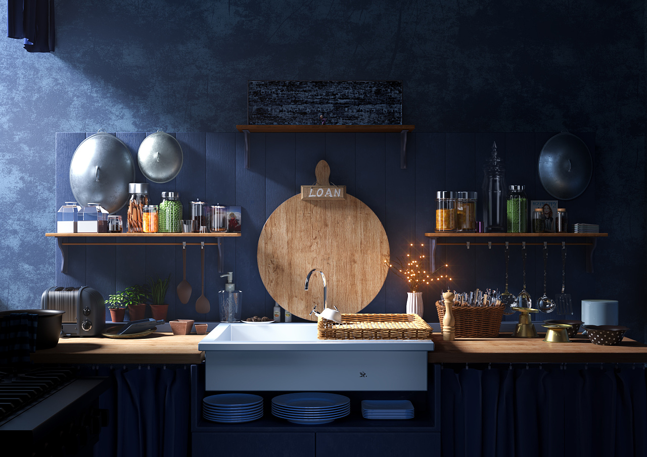 c4d 写实场景渲染