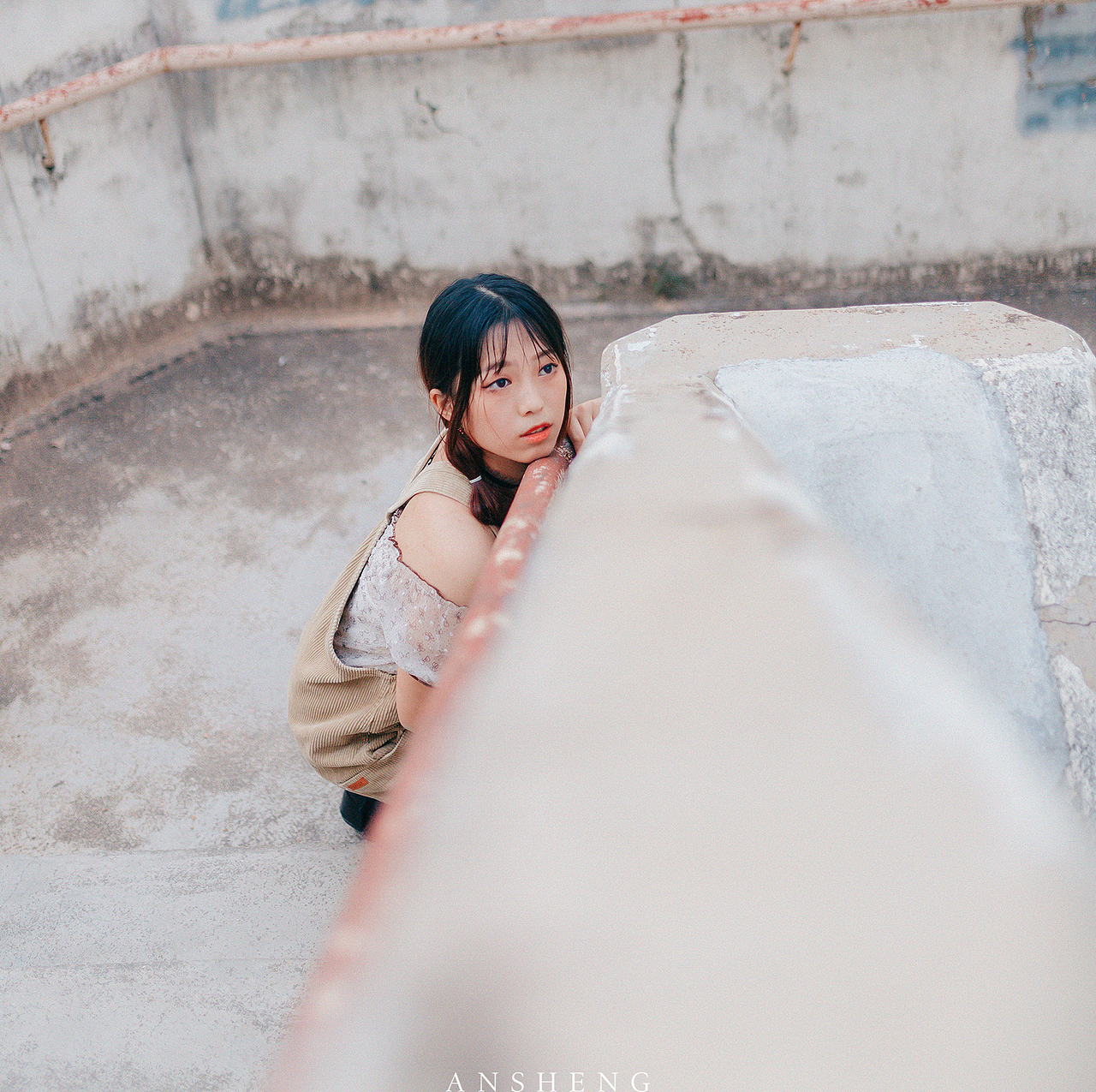 今天的可爱是来自青橙色的“wink”喔~（图ZMjE4NjY4ODQ4） - 人像摄影 - 站酷设计师玩摄影的安生原创素材 - 站酷ZCOOL