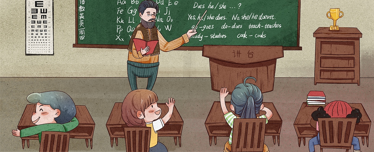 《长发的豆豆》儿插绘本