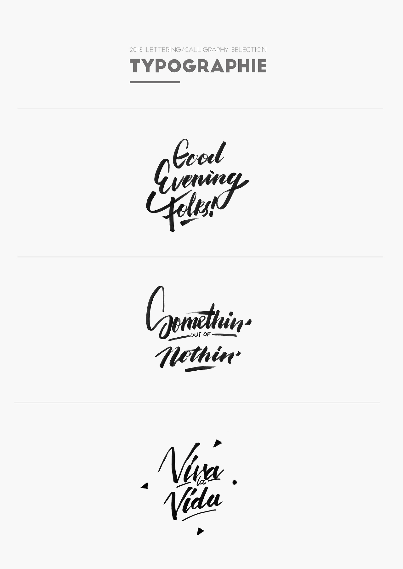 2015 lettering/calligraphy selection1（图ZMjQzNjY1Mjg=） - 字体/字形 - 站酷设计师Niico原创素材 - 站酷ZCOOL