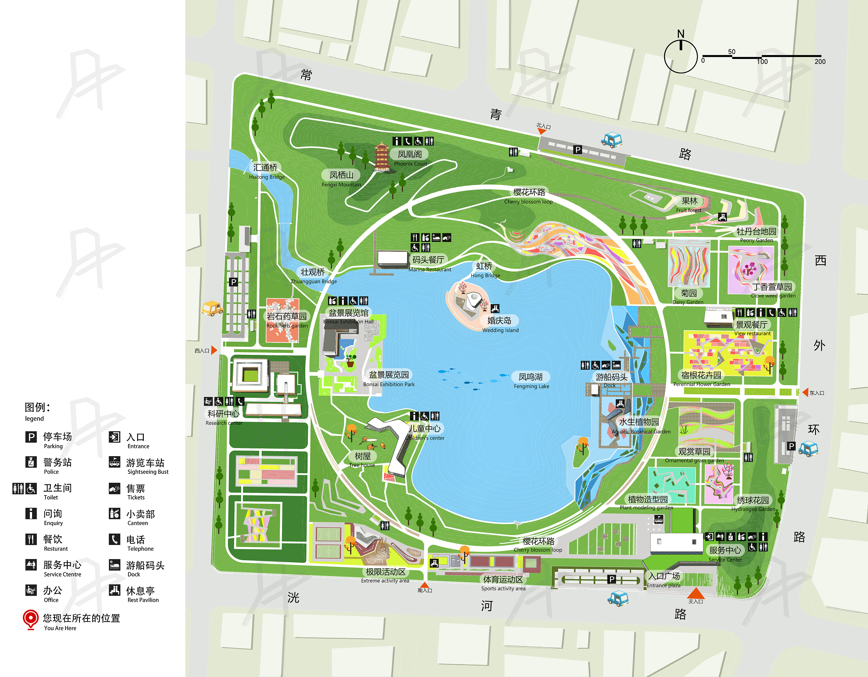 哈尔滨植物园平面图图片