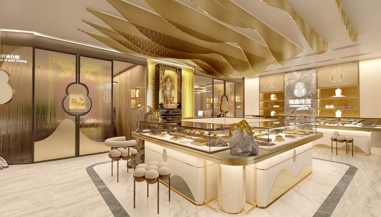 福鑫珠宝品牌概念旗舰店设计