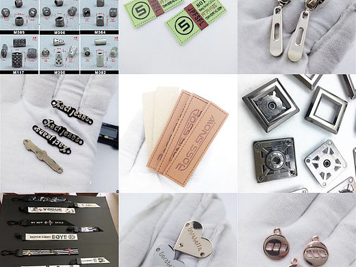 拉头定制服装金属辅料拉链片金属牌子母扣铭牌吊坠生产