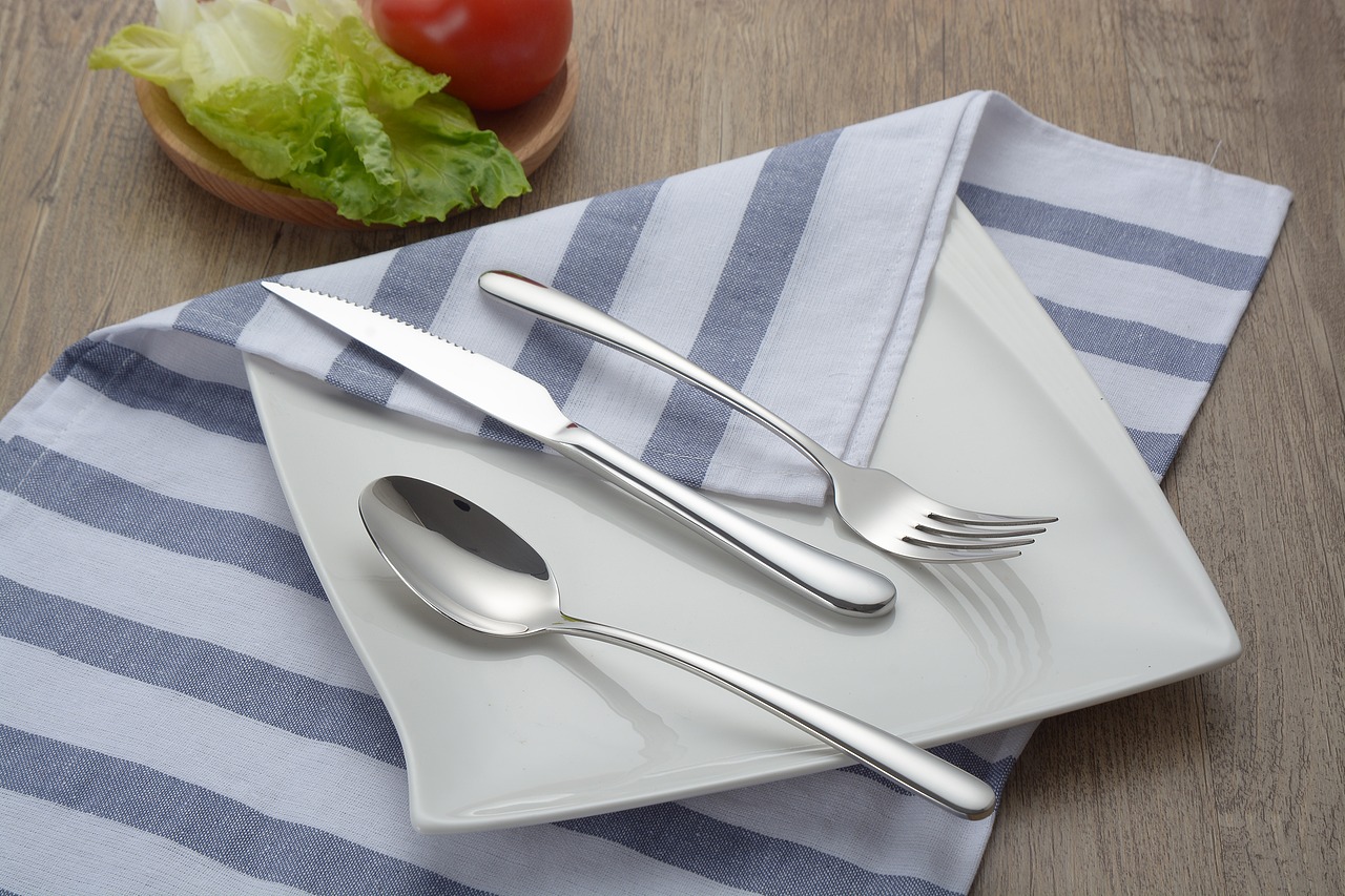 不锈钢餐具场景拍摄 未修图