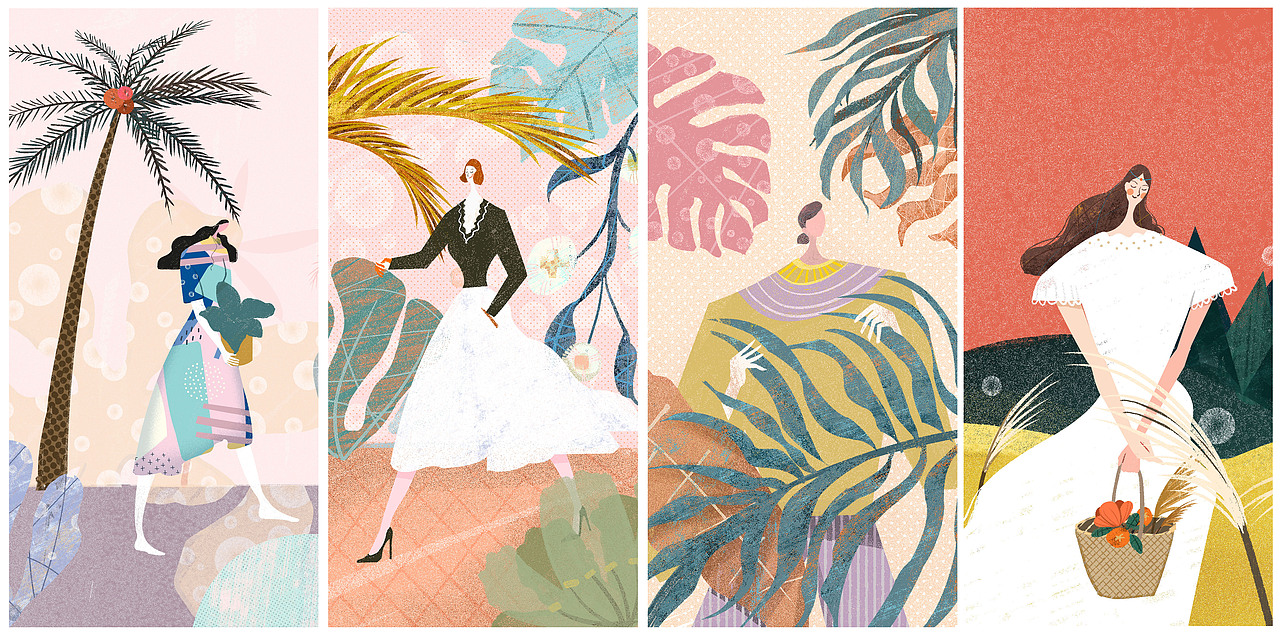 一组手机壳插画（图ZMTMxOTcxMDk2） - 商业插画 - 站酷设计师爱谷穗的猫原创素材 - 站酷ZCOOL