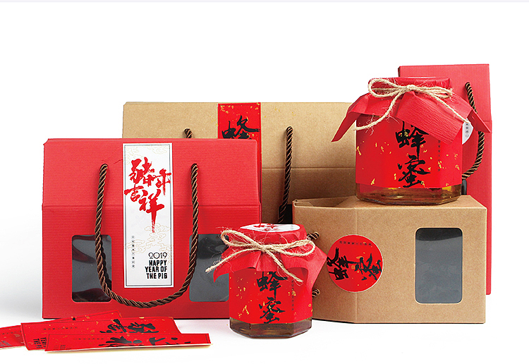 对口开窗蜂蜜盒