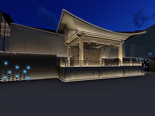 戏台背景灯光动态演示