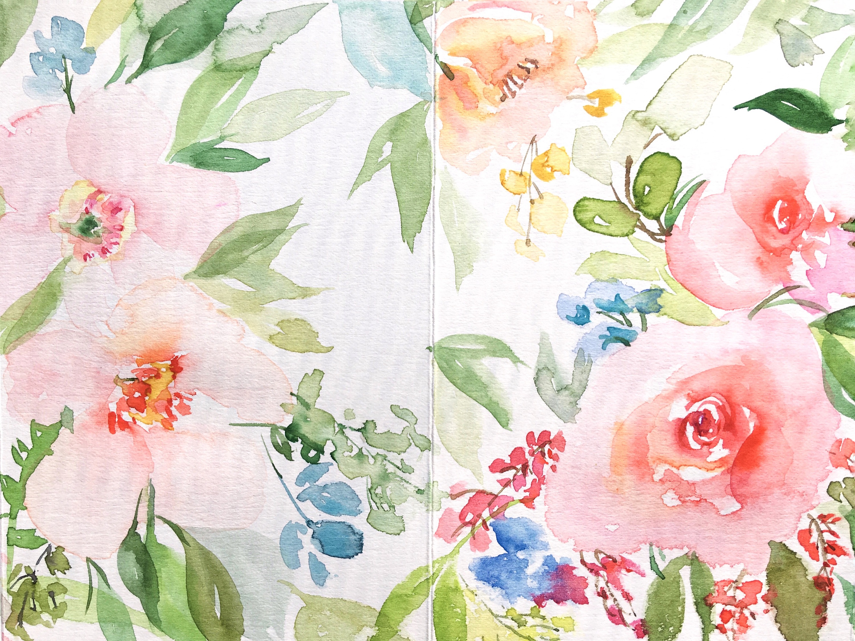 水彩花卉来一波