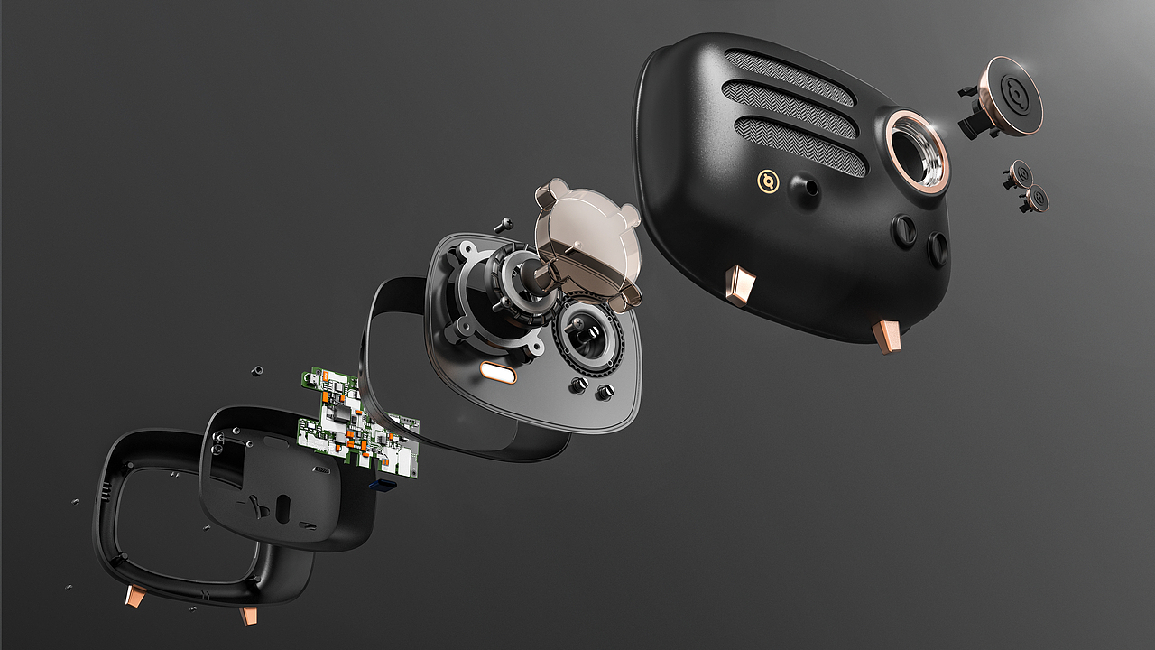 【建模渲染练习】猫王音箱效果图（图ZMjkwODkyODg0） - 电子产品 - 站酷设计师设绘猫产品设计原创素材 - 站酷ZCOOL