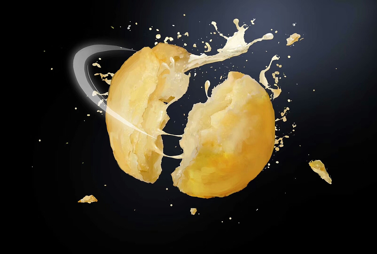 爆浆酥饼【一剖腹就爆浆】（图ZOTc2MTMwNDg=） - 其他 - 站酷设计师小枫格原创素材 - 站酷ZCOOL