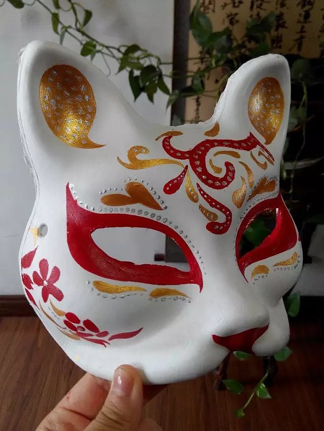 狐狸面具手绘