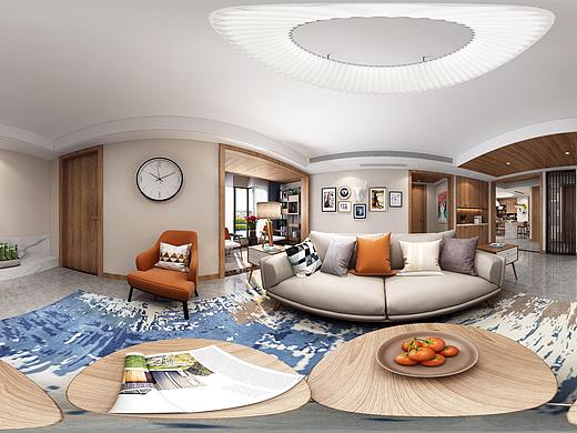 北欧木色家装效果图