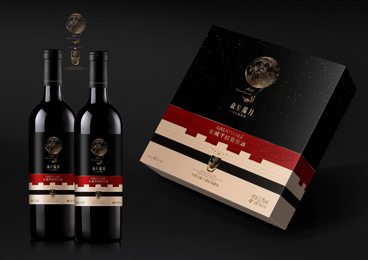 長城紅酒包裝設(shè)計(jì)案例（圖ZNjUwOTc0MTI=） - 包裝 - 站酷設(shè)計(jì)師啟智品牌文化原創(chuàng)素材 - 站酷ZCOOL