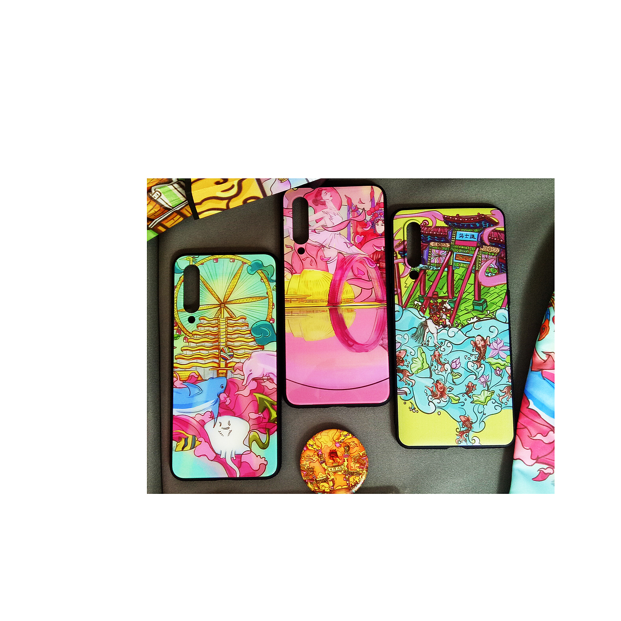 “漕挽咽喉”——江北水城风景区形象设计（图ZMTYyNDY4MDIw） - 艺术插画 - 站酷设计师灵魂画师007原创素材 - 站酷ZCOOL